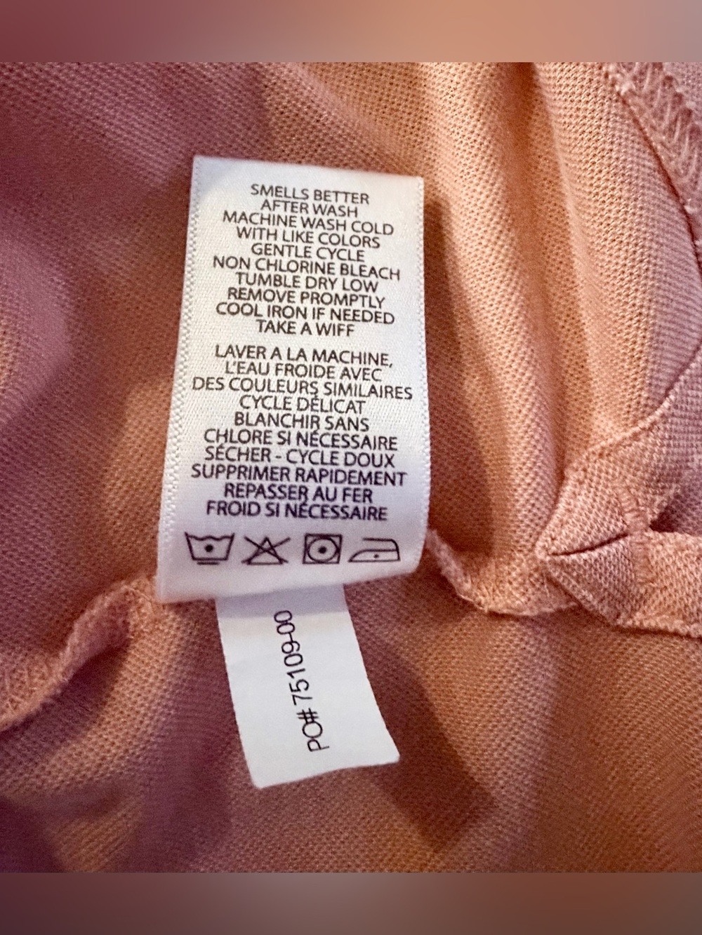 TravisMathew Men's Size Large Peach Orange Pima Cotton Golf Polo Shirt Pocket - Picture 8 of 8